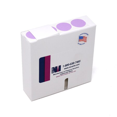 Nevs 1-1/4" Color Coding Dots Violet - Roll Form DOT-114RL Violet